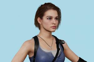 Jill Valentine Jill, Jill-Valentine, Resident-Evil, RE3, resident, evil, female, girl, woman, people, xna, characters, rigged